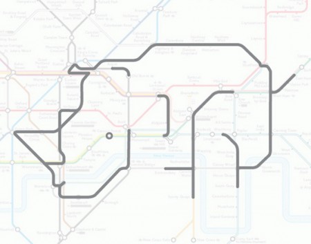 Животные на схеме лондонского метро от Поля Миддлвика (11)